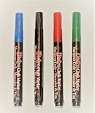 Set of 4 (Blue, Black, Red, Green) 3mm Fine Point Marvy Bistro Chalk Markers ( Uchida of America) Open Stock