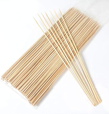 Amazon.com: Roossys - 100 palillos de madera de bambú de 15.7 in x 0.
