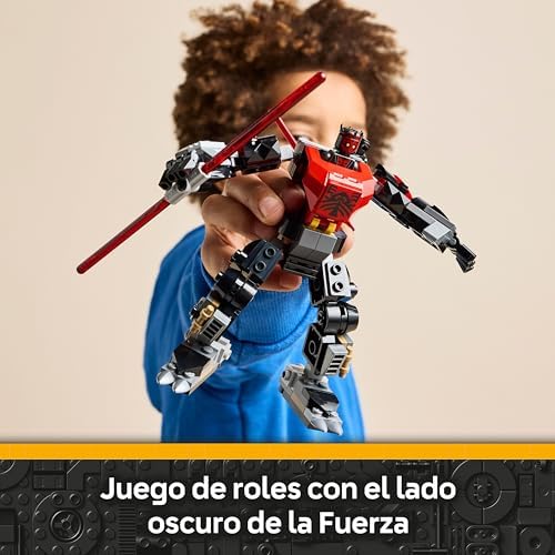 Star Wars 75411 Meca de Darth Maul - Juguete de Construcción - Figura de Acción con Espada Láser Roja de Doble Hoja y Minifigura - Regalo para Niños y Niñas de 6+ Años Fans de Las Guerras Clon — foto 5 de 7