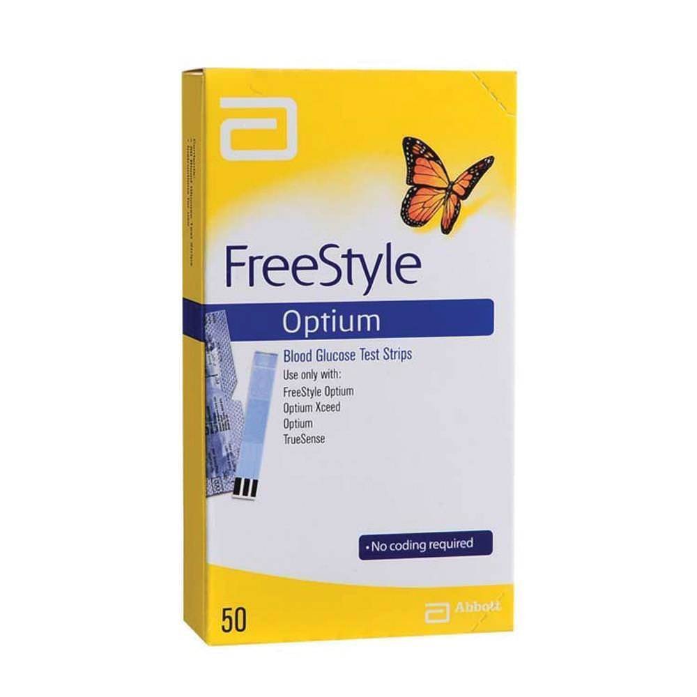 Abbott Freestyle Optium Blood Glucose Test Strips, 50 Strips Amazon.co.uk Health & Personal Care