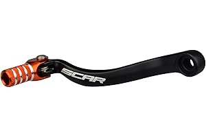 SCAR Folding Gear Shift Lever Shifter Pedal Forged Compatible with KTM XCF XCFW XC XCW SIX Days SX SXF EXCF EXC TPI 250 300 350 11-26 Husqvarna GASGAS - Orange