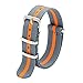 KDM NATO Strap Pack of 2-18mm 20mm 22mm Premium Ballistic Nylon Watch Bands with Stainless Steel Buckle
