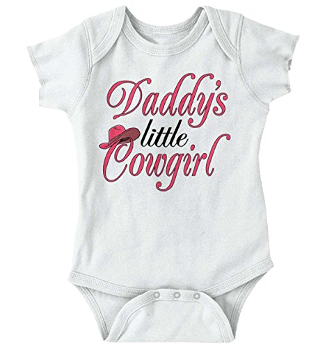 Daddy Little Cowgirl Funny Southern Western Cute Toddler Baby Onesie Bodysuit