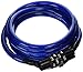 Kryptonite Kids Cable and 4-Digit Combo Lock 4' x 7mm(7mm x 4-ft, Colors May Vary)