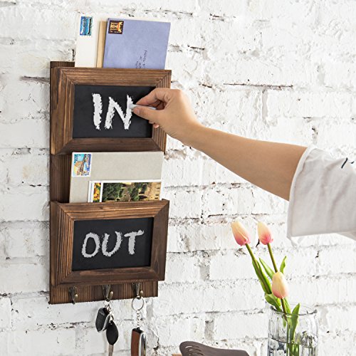 1 MyGift+Wall+Mounted+Sorter+Chalkboard+Panels