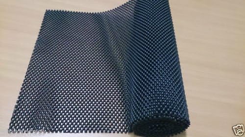 CUT TO FIT ANTI SLIP KITCHEN LINERS NON SLIP MAT ROLL DRAWER LINER TABLE PLACEMAT 30*200CM- BLACK