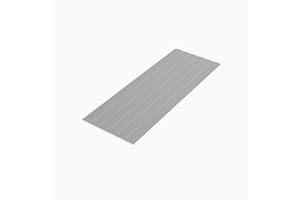 Treaton, 0.75-Inch Vertical Mattress Support Wooden Bunkie Board/Bed Slats with Cover, Twin, Grey