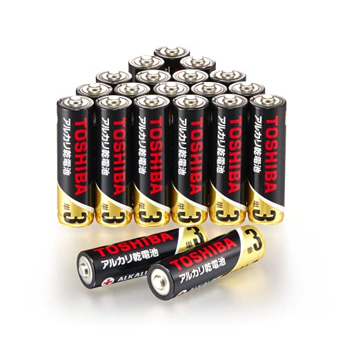 TOSHIBA(東芝) アルカリ乾電池 単3形 20本入 1.5V 使用推奨期限 10年保存 液漏れ防止構造 Zシリーズ LR6Z 20P