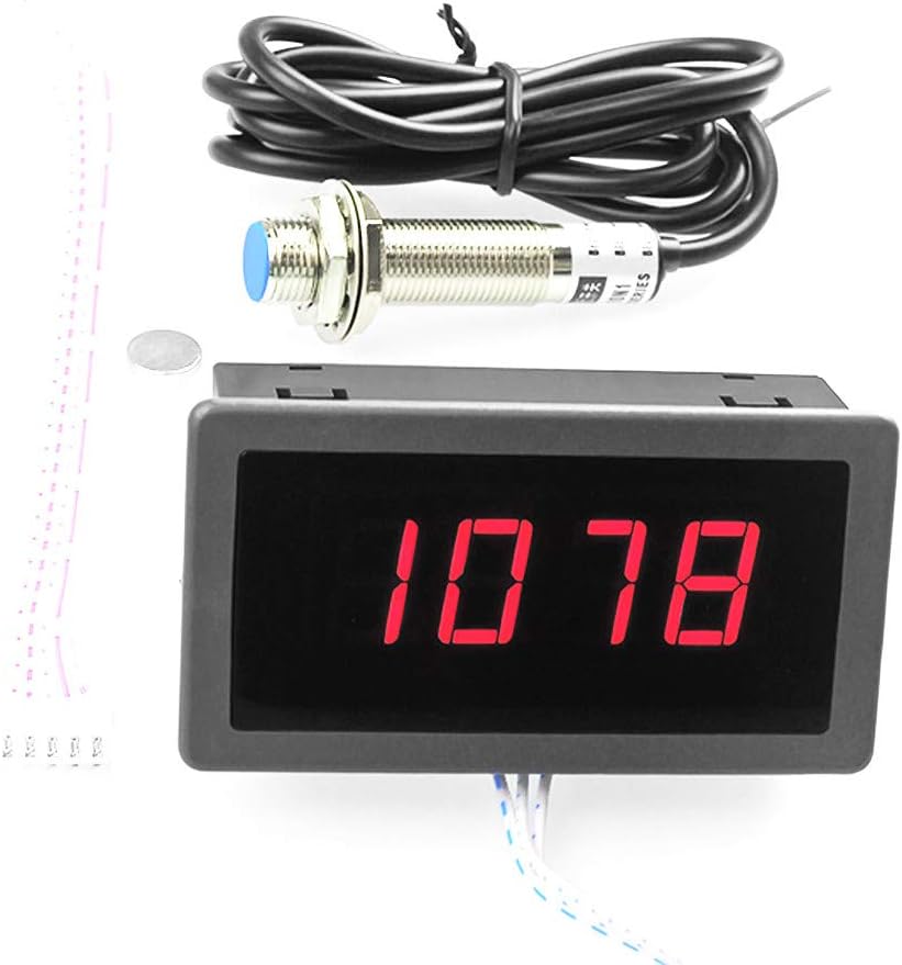 LED Tachometer Speedometer Universal 4 Bits DC 824V Digital LED