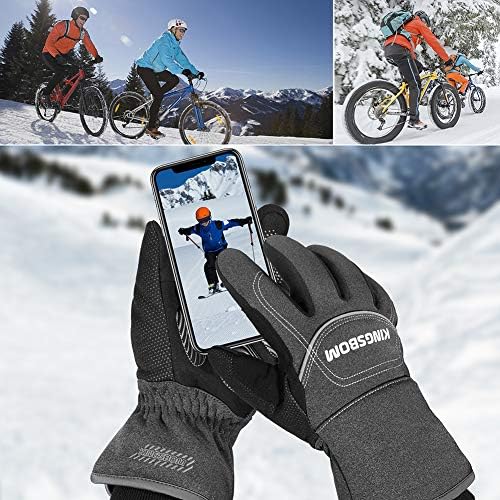 Pair of Kingsbom waterproof winter driving gloves in black, priced at $23.98.