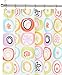 Creative Bath Products All That Jazz Retro 60's Starburst Fabric Shower Curtain, Measures 70