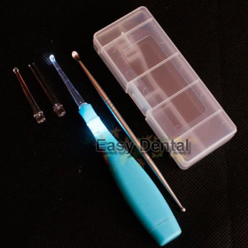 LED Light Tonsil Stone Remover Kit w/ Case &amp; Stainless Tonsil Pick Oral Tool