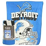 Detroit Lions Reflecting Helmet Lightweight Fleece Blanket (Measures 50