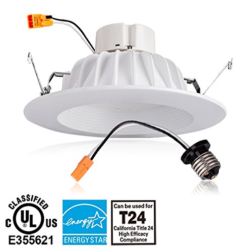 11Watt 6-inch ENERGY STAR UL Listed Dimmable, Longer Lasting Die Cast Aluminum Retrofit LED Recessed Lighting Fixture - 5000K Daylight LED Ceiling Light - 970LM 100W Equivalent Recessed Downlight