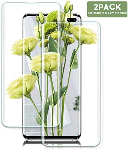 Youer Galaxy S10 Plus Screen Protector, [2Pack] 9H Hardness Premium Tempered Glass Screen Protector Film, Anti-Scratch, Anti Shatter, No Bubbles, Case Friendly, for Samsung Galaxy S10 Plus