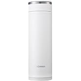 Zojirushi SM-JF48-WA Water Bottle, Stainless Steel Mug, Bottle, Direct Drinking, Lightweight, Cold Retention, 16.2 fl oz (480 ml), White
