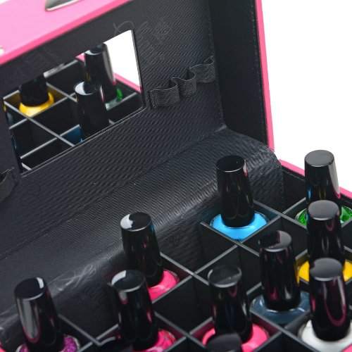 SHANY Color Matters - Nail Accessories Organizer and Makeup Train Case - Sugar Gum