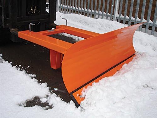 The Workplace Depot High Quality Warehouse Snow Plough Fork Truck Attachment Bright Orange