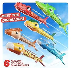 Motoworx Dinosaur Toy Rocket Launcher for Kids - 6