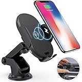 Megwoz Wireless Car Charger Mount, 7.5W/10W Fast Charging, Auto-Clamping, Dashboard Air Vent Phone Holder Mount, Compatible iPhone Xs/Xs Max/XR/X/8/8+, Samsung Note 9/8/7 S9/8/7 & Qi Enabled Devices