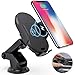 Megwoz Wireless Car Charger Mount, 7.5W/10W Fast Charging, Auto-Clamping, Dashboard Air Vent Phone Holder Mount, Compatible iPhone Xs/Xs Max/XR/X/8/8+, Samsung Note 9/8/7 S9/8/7 & Qi Enabled Devices