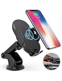 Soporte inalámbrico para cargador de automóvil Megwoz, carga rápida de 7.5W   10W, sujeción automática, soporte de soporte de teléfono de ventilación de tablero de instrumentos, compatible con iPhone Xs   Xs Max   XR   X   8 8 +, Samsung Note 9 8 7 S9   8