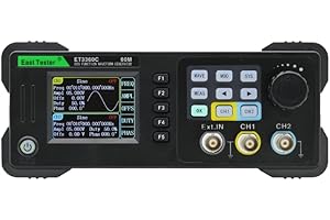 East Tester high Accuracy, Stability ,Low Distortion Two-Channel Function/ Arbitrary Waveform DDS Singnal Generator 40M ET3340C Black Color