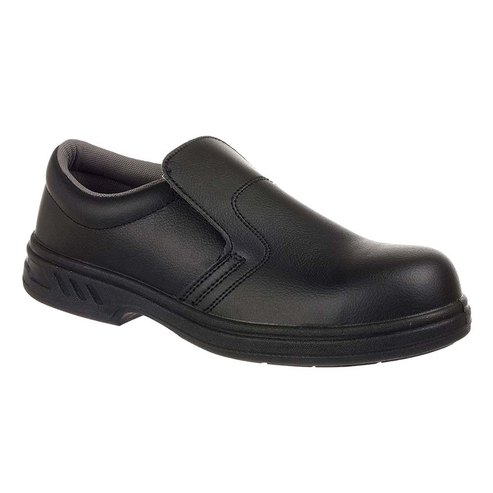 Portwest FW81 Water Resistant Steelite Slip On Safety Shoe S2 Black, 41, 7 UK