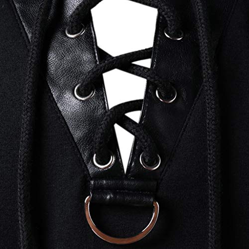 image for POQOQ Hoodie Men Waterproof 1/4 Zip Hooded Pullover Sled Runner Organi