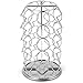 K Cup Holder,Oak Leaf Coffee Storage Spinning Carousel Organizer for Keurig K-Cups - 35 Pod, Electroplated