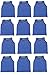 World Sport 12 Pack Adult Blue Scrimmage Vests with Carry Bag