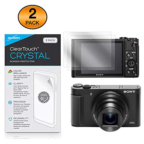 Sony Cyber-Shot DSC-HX99 Screen Protector, BoxWave [ClearTouch Crystal (2-Pack)] HD Film Skin - Shields from Scratches for Sony Cyber-Shot DSC-HX99