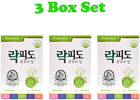 Lacfido Premium (3 Box Set); Probiotic & Prebiotic Supplement.; A Premium Synbiotics (Probiotics and Prebiotics Mix., Powder Type) For Digestive & Immune System Support