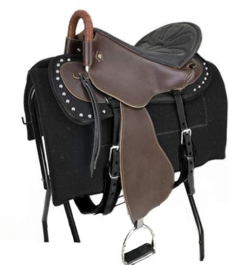 Amazon Co Jp サドルバッグサドルレースサドル装備サドルシート馬装備ディープシートサドル大人用サドル乗馬スポーツクッションに適したアクセサリー付き Coffee S ホーム キッチン