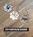 Country Rustic Rooster Gather Here Farmhouse Mylar Stencil- 8.5 x 11.5