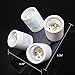 ETOPLIGHTING Porcelain Four Head Light Bulb Socket Splitter E26/E27 Edison Base 4-in-1 Lamp Splitter Bulb Adapter, 250V Max 660 Wattage (1-Pack)