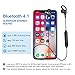 Bluetooth Headset, Wireless Magnetic Bluetooth 4.1 In-ear Stereo Headphones Noise Isolation Earbuds with Mic and Comfortable Silicone Ear-hooks for IOS and Android Cellphones