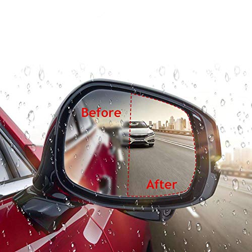 2X Universal Waterproof Rearview Mirror Film Car Stickers Antifog Auto Dimming Sticker Rain-Proof Vinyl Wrap Film Car-Styling 22x14cm