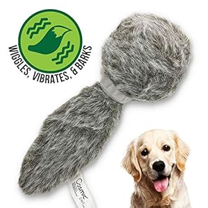 Hyper Pet Doggie Tail Interactive Plush Dog Toys (Wiggles, Vibrates, and Barks – Dog Toys for Boredom and Stimulating…