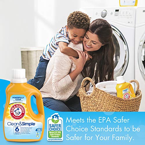 Arm & Hammer Clean & Simple, 70 Loads Liquid Laundry Detergent, 122.5 Fl oz, (packaging may vary) - Image 6