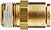 Eaton Weatherhead 1868X6X6 Brass CA360 D.O.T. Air Brake Tube Fitting, Male Connector, 3/8