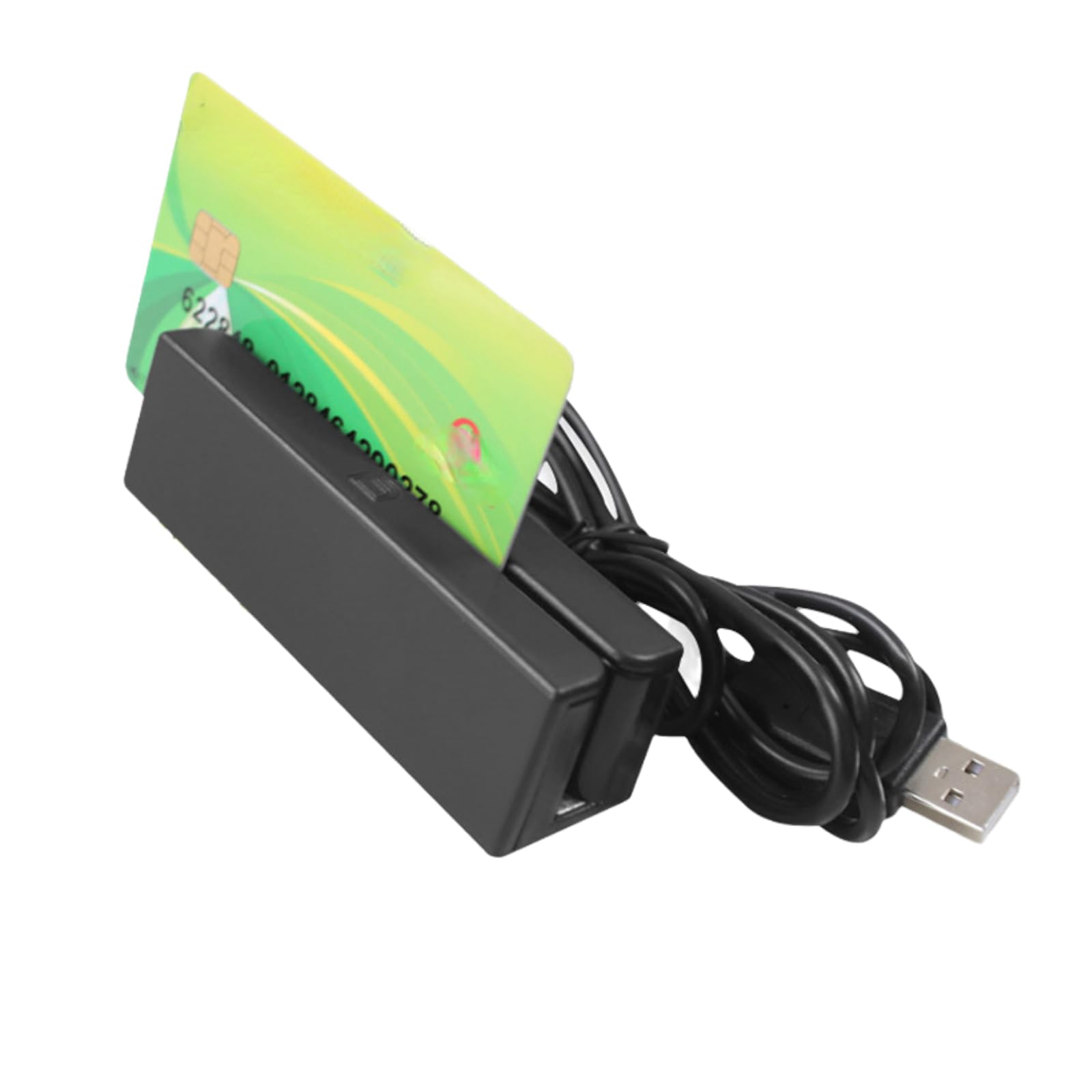 MSR580 USB Magnetic Strip Card Reader, 3 Tracks USB Mini Magstripe Reader Encoder Mag Strip Card Credit Card Swiper, Read Card Bidirectionally for POS System Cashier Registry Cash Register