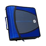 Case-It Mighty Zip Tab O-Ring Binder, Blue, 3 Inches