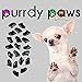 Soft Nail Caps For Dog Claws BLACK * X-LARGE * Purrdy Paws Brand