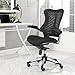 Modway Charge Ergonomic Managerial Mesh Office Chair with Flip-Up Padded Arms, Black