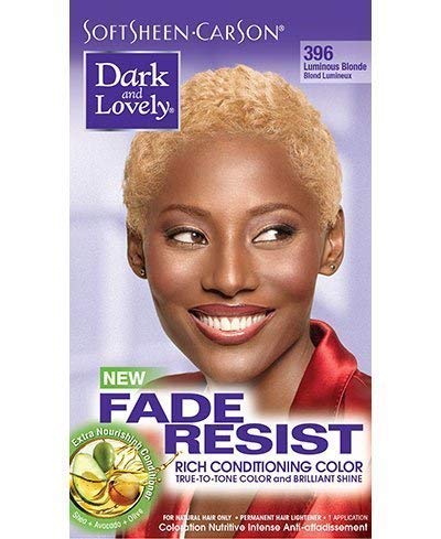 Dark and Lovely Fade Resistant Rich Conditioning Colour Hair Colour Luminous Blonde 396