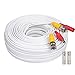 WILDHD BNC Cable, 4x150ft All-in-One Siamese Video and Power Security Camera Wire, CCTV Cable with 2 Female Connectors for All Max 5MP HD CCTV DVR Surveillance System (White)