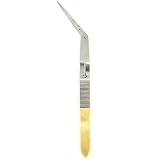 Kingfisher Fly Tying Angled Dubbing Loop Tweezer, (Gold, Small)