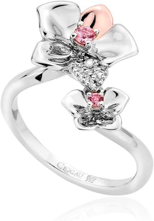 Clogau Women Round Sapphire Themed Ring -Size O 3SOFR1/O