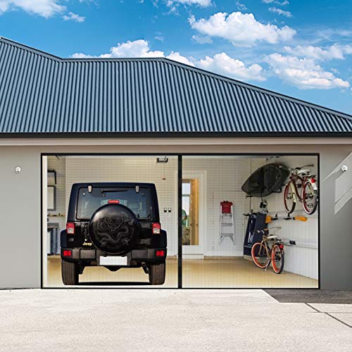 Garage Door Screen for 2 Car, 16x7FT Upgrade Reinforced Screen